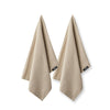 Theedoeken set van 2 Light Stone