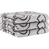 3 x Handdoeken Cats Platin-Basalt 50x100 cm
