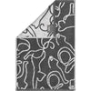 6 x Gastendoeken Cats Basalt-Platin 30x50 cm