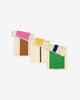 Gastendoekjes luxe set van 3 Pink Royal Blue Brown